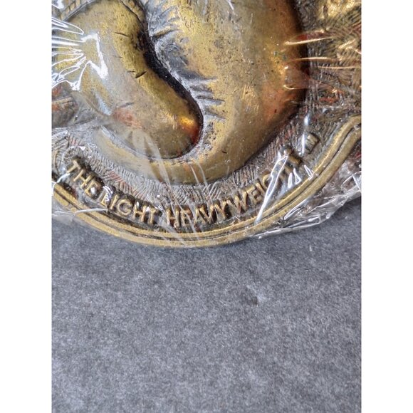 Vintage Permastran Fiber Glass Pipe - The Light Heavy weight Brass Belt Buckle - Picture 3 of 5